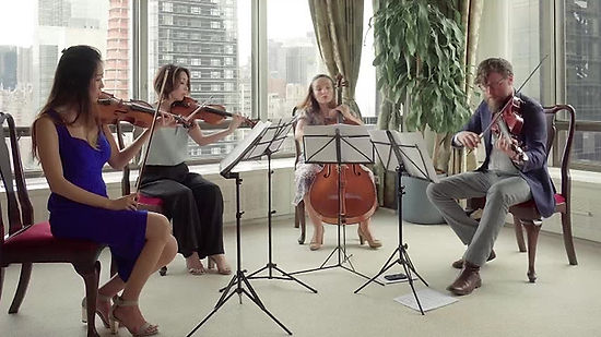 String quartet at UN Japanese Ambassador's Residence- Michiru Oshima